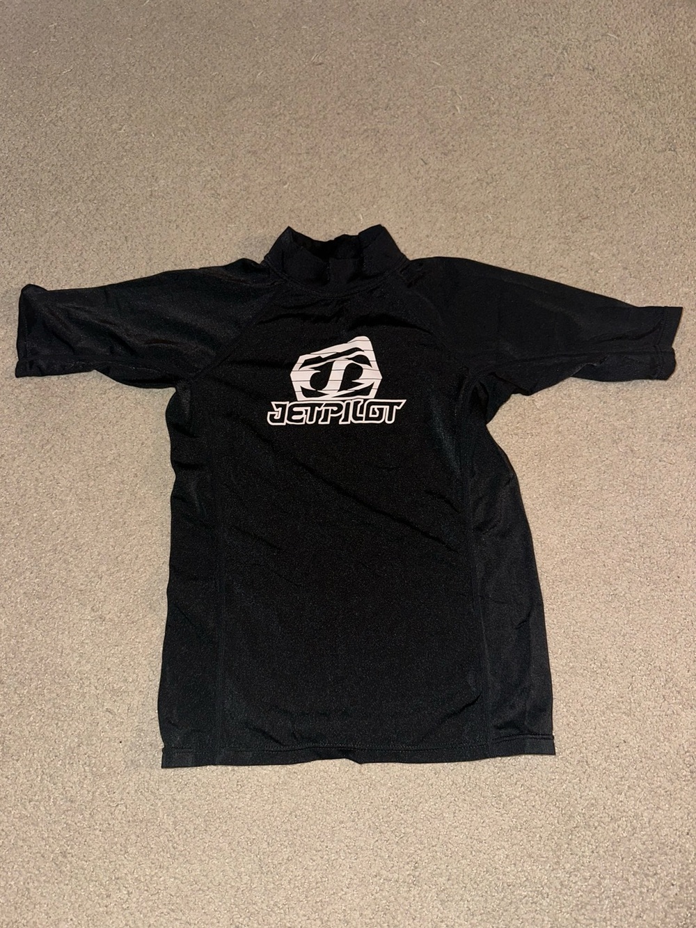 Like New! Never worn! Jetpilot Black Short Sleeve Rash Guard